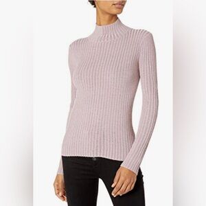 NWT-Rebecca Taylor Lurex Rib Turtleneck Pullover, Size L